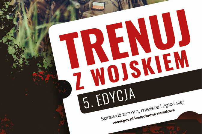 Plakat trenuj z wojskiem