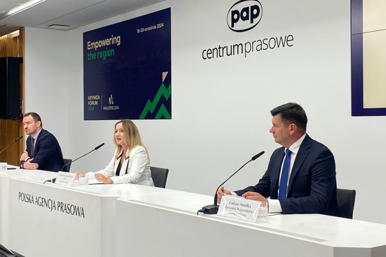 Konferencja prasowa przed Krynica Forum 2024