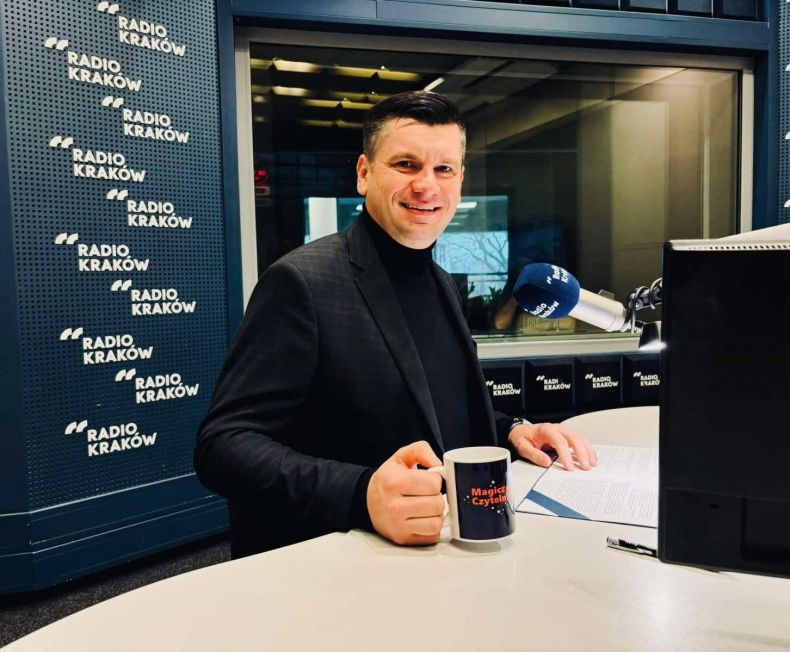 Marszałek Łukasz Smółka w Radiu Kraków.