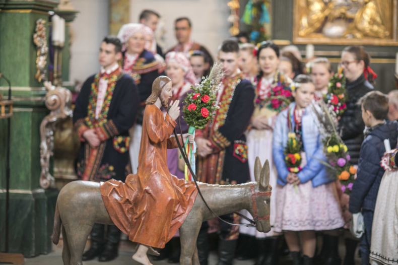 Figura Chrystusa na osiołku.