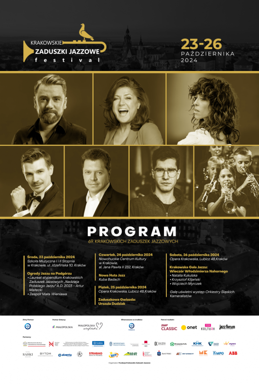 Na zdjęciach muzycy, którzy wystąpią na Krakowskich Zaduszkach Jazzowych