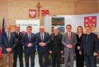 Uroczyste przekazanie pompy strażackiej oraz odbiór zadania pn. "Budowa Remizy Strażackiej OSP Ołpiny - etap I"