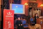 Zdjęcie z wykładu ks. prof. dr hab. Franciszka Longchamps de Bérier pt. "Koronacja jako wezwanie do budowania własnych instytucji – okiem prawnika", który odbył się 17 czerwca w Collegium Novum Uniwersytetu Jagiellońskiego.