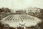 Ćwiczenia podczas Zlotu Sokolego w Nowym Sączu w 1905 r.