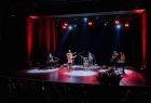 Zespół muzyczny na scenie podczas występu.