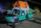Śmigłowiec Mi-2 oświetlony.
