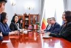 Spotkanie wicemarszałka Witolda Kozłowskiego oraz Oyundari Navaan-Yunden – Ambasador Nadzwyczajną i Pełnomocną Mongolii w Polsce.