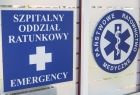 Logo Państwowego Ratownictwa Medycznego i napis Szpitalny Oddział Ratunkowy.
