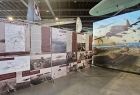 plansze w hangarze głównym Muzeum Lotnictwa Polskiego w Krakowie dotyczące operacji Market Garden