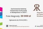 Grafika przedstawiająca najważniejsze informacje związane z Nagrodą im. Romana Reinfussa