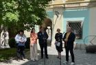 Konferencja związana z otwarciem wystawy w Rumunii