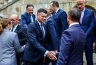 Zdjęcie ze spotkania Marszałków Województw z Komisarzem ds. Budżetu, zwalczania nadużyć finansowych i administracji publicznej Panem Piotrem Serafinem, które odbyło się w Krakowie.