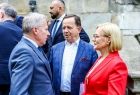 Zdjęcie ze spotkania Marszałków Województw z Komisarzem ds. Budżetu, zwalczania nadużyć finansowych i administracji publicznej Panem Piotrem Serafinem, które odbyło się w Krakowie.