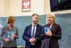 Iwona Gibas z zarządu województwa oraz radny Mirosław Dróżdż