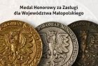 Medale z herbem Małopolski.