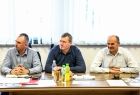 Radni gminy Trzyciąż biorący udział w sesji