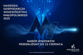 Termin zgłoszeń do Nagrody Gospodarczej Małopolski 2025 przedłużony do 13 czerwca!!