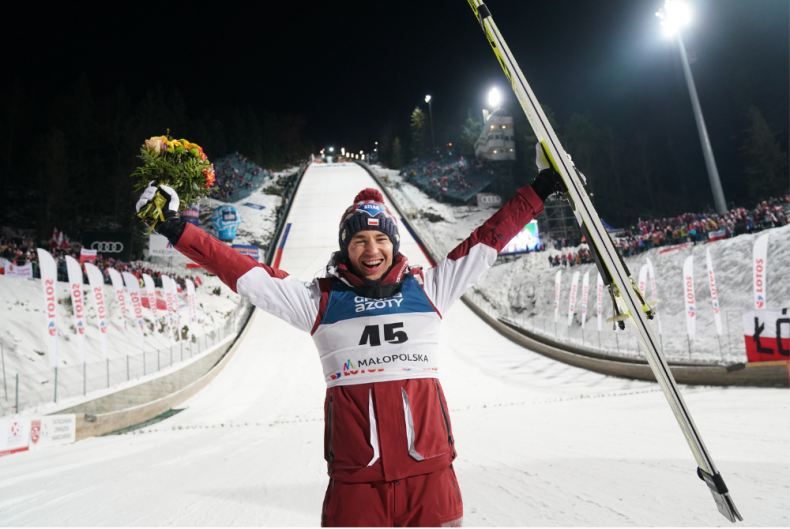 triumfujący Kamil Stoch