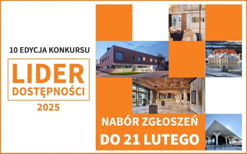 Ruszył nabór zgłoszeń do 10. edycji konkursu Lider dostępności 2025