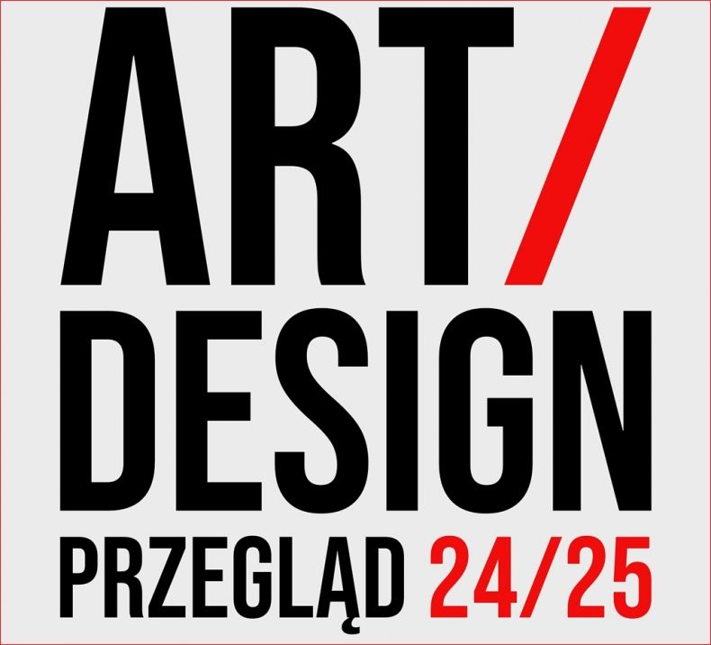 Grafika z napisami do wystawy Art Design