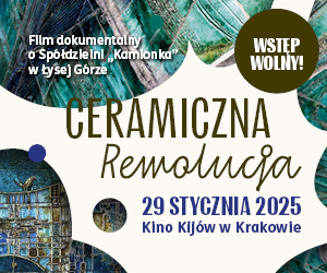 grafika zapraszająca na pokaz specjalny filmu Ceramiczna Rewolucja