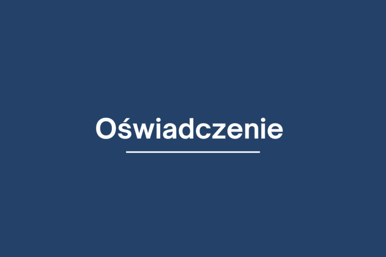 oświadczenie