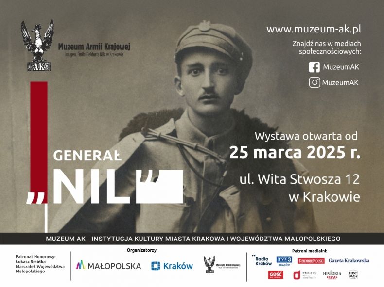 Platak otwarcia nowej wystawy o gen. Emilu Fieldorfie "Nilu" w Muzeum Armii Krajowej w Krakowie