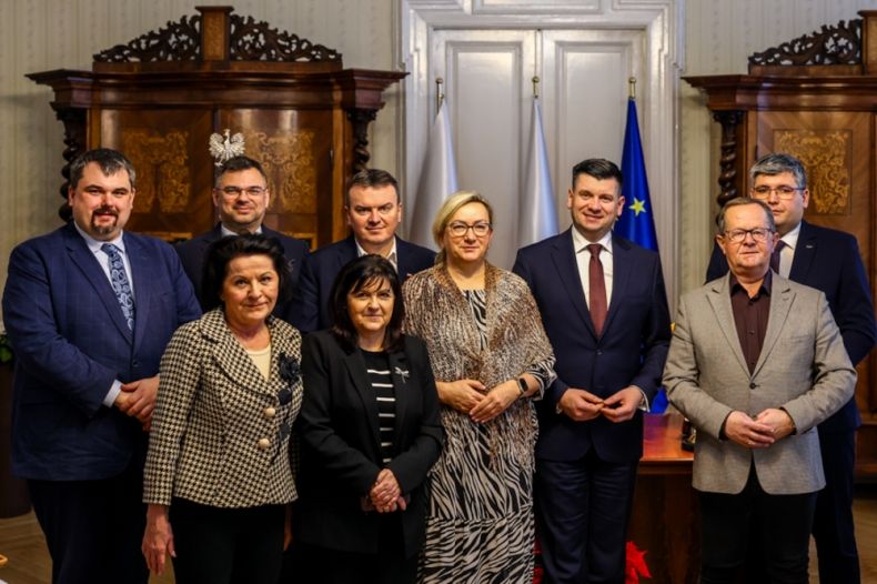 Spotkanie w gabinecie marszałka Łukasza Smółki