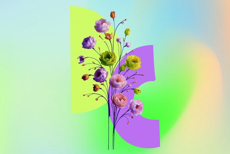 grafika kwiatowa 