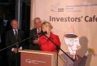 Oficjalne otwarcie investors Cafe przez Pania Danutę Huebner, Komisarz ds. Polityki Regionalnej, Pana Laca Van den Brande, Przewodniczącego Komitetu Rgionów oraz Pana Pierra Simon, Przewodniczącego "Eurochambre"