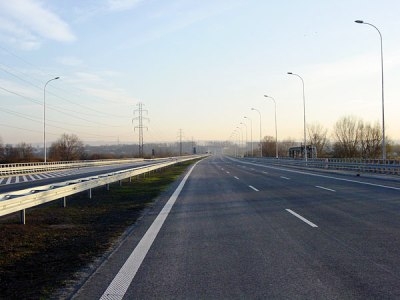 Fragment drogi ekspresowej S7 na terenie Krakowa pomiędzy węzłem Bieżanów a ulicą Christo Botewa, fot. GDDKiA