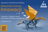 Przejdź do: Rekrutacja na konferencję otwierającą Małopolski Festiwal Innowacji
