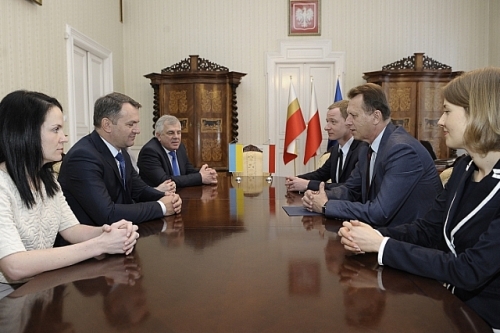 Delegacja z Ukrainy odwiedziła marszałka Krupę