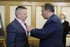 Odznaka honorowa dla Stanisława Iwulskiego