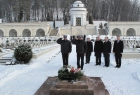 Złożenie kwiatów na Cmentarzu Łyczakowskim