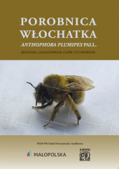 Okładka publikacji przedstawia pszczołę Porobnicę włochatkę
