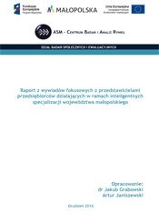 Jakościowe badanie małopolskich przedsiębiorstw działających w obrębie inteligentnych specjalizacji regionu