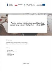 Pomiar wpływu inteligentnej specjalizacji na rozwój gospodarczy Małopolski – edycja 2020