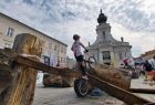 Skoki na rowerze podczas Kolarskich Młodzieżowych Mistrzostwa Świata w trialu rowerowym U16, Wadowice 