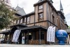 Obrandowany budynek Dworku Gościnnego w Szczawnicy
