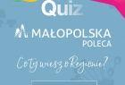 na niebieskim tle napis Quiz Co ty wiesz o Regionie