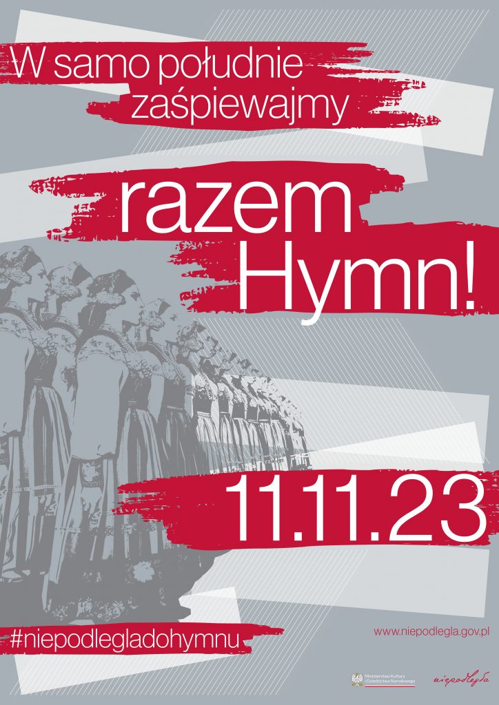 Plakat Niepodległa do Hymnu, Flaga Polski