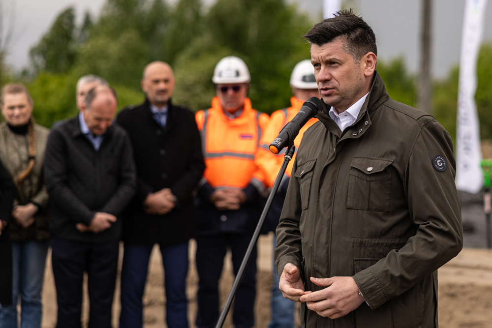 Wbicie łopaty pod budowę obwodnicy Olszyn i Jankowic