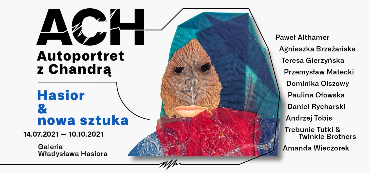 Plakat promujący wystawę pt. Autoportret z chandrą.