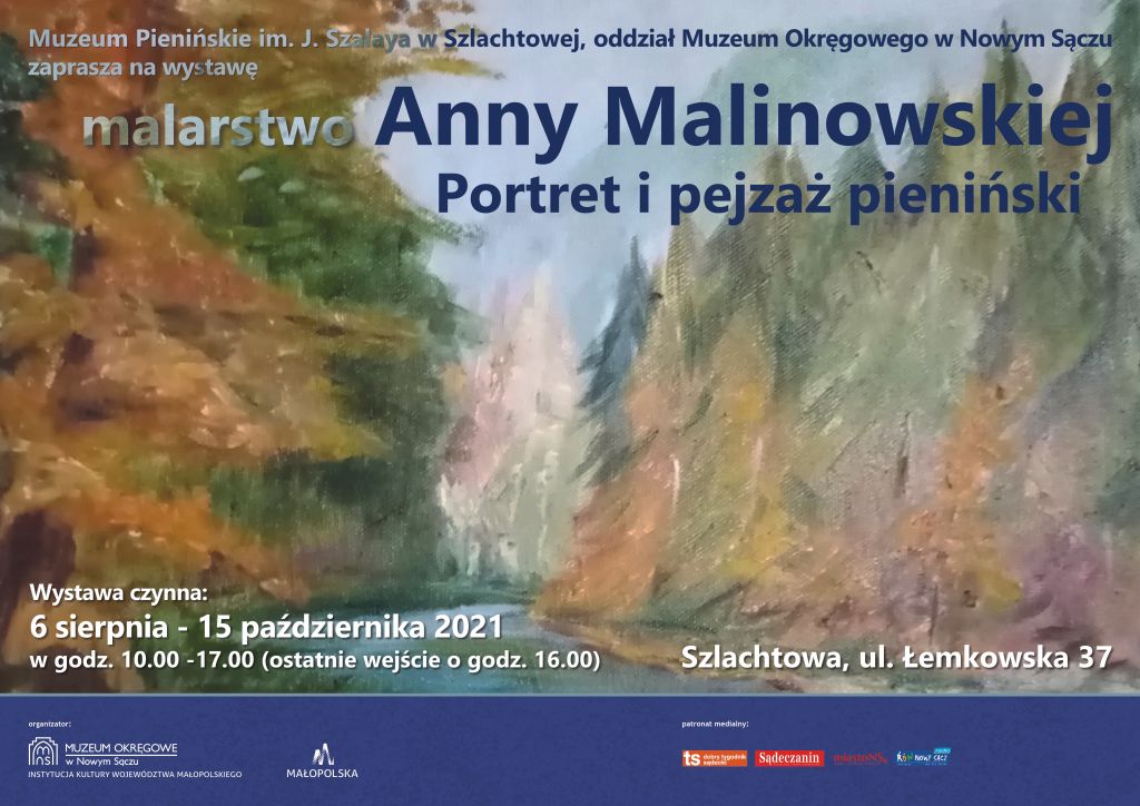 Plakat promujący wystawę Anny Malinowskiej.