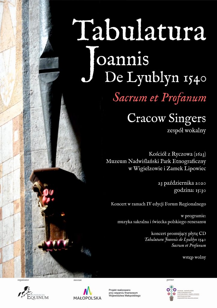 Plakat koncertu Cracow Singers