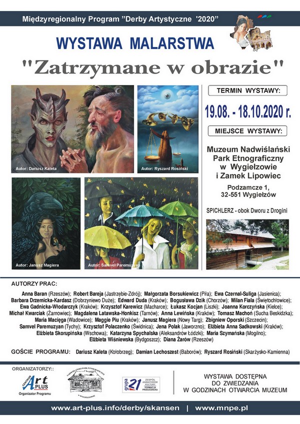 Derby Artystyczne w Wygiełzowie. Wystawa. Plakat