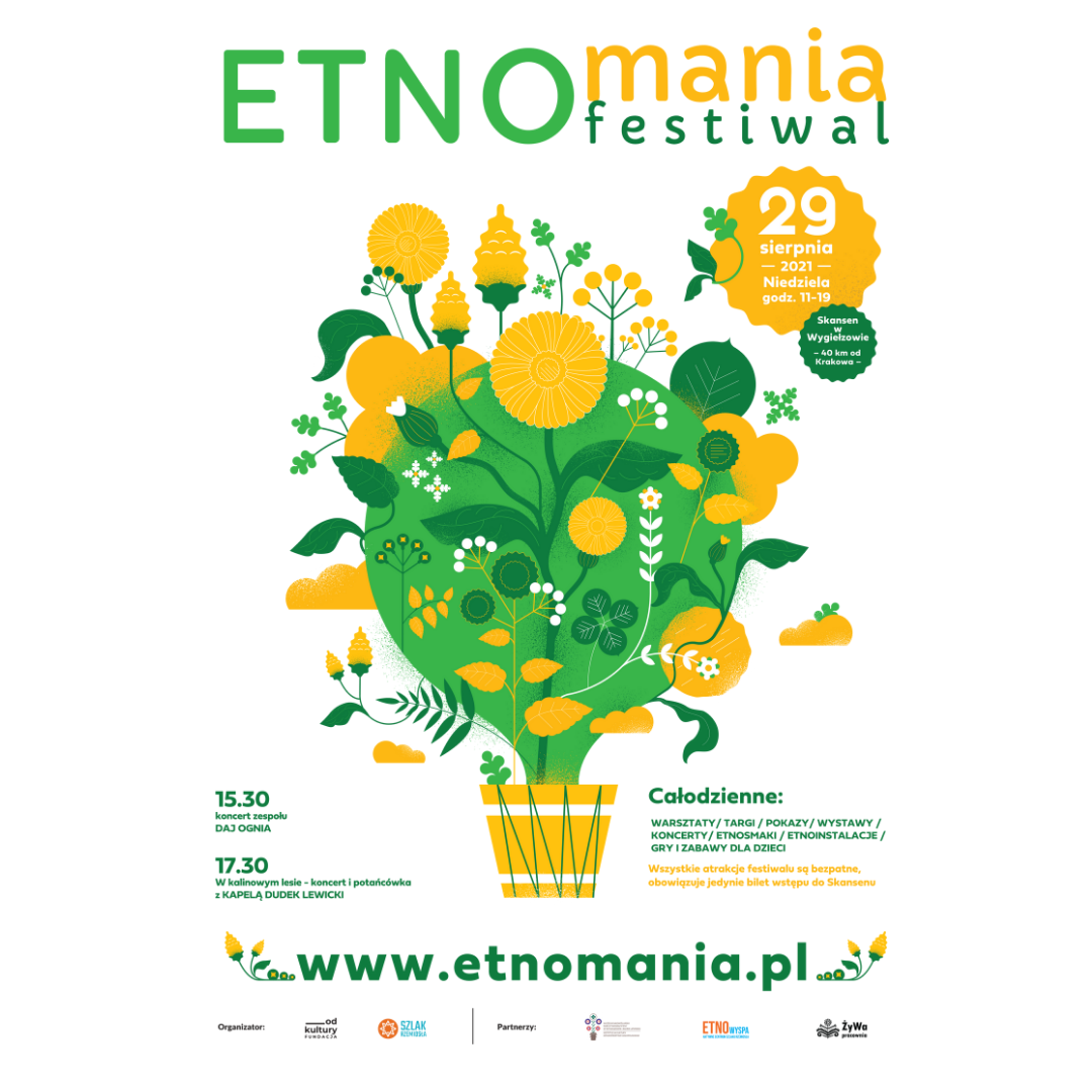 ETNOmania - grafika promująca wydarzenie.