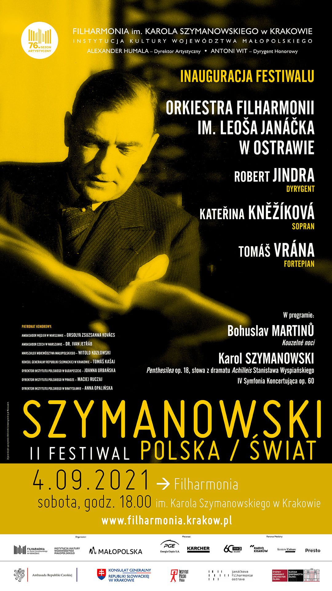 Festiwal Szymanowski/Polska/Świat - plakat