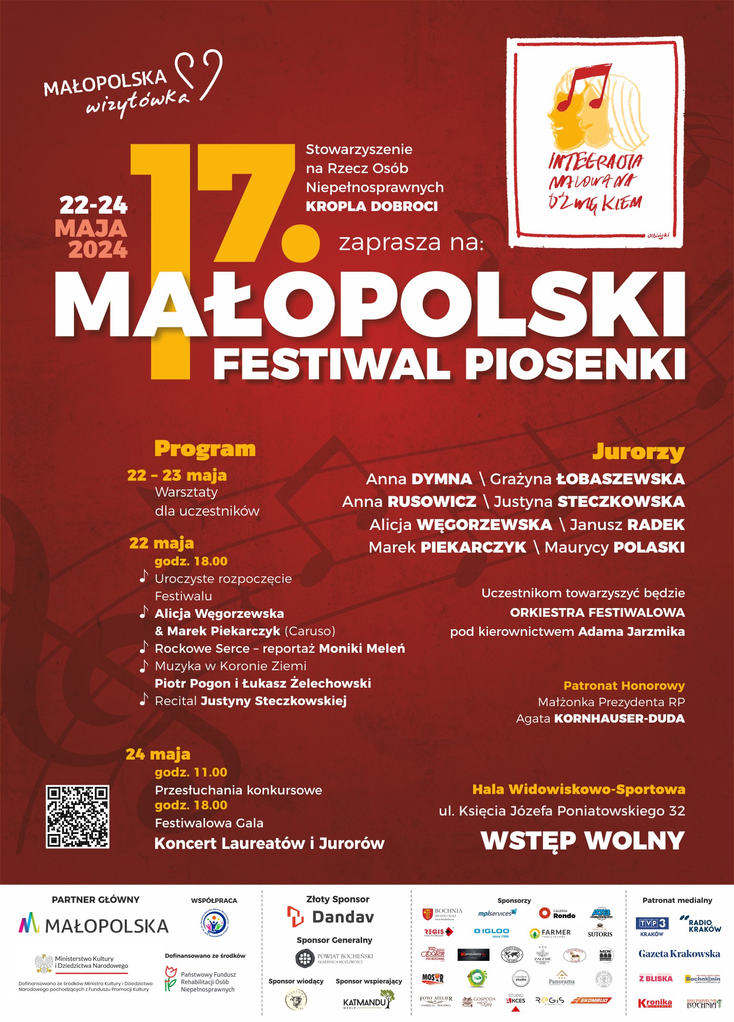 Plakat informujący o festiwalu